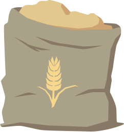 Bag of wheat seed