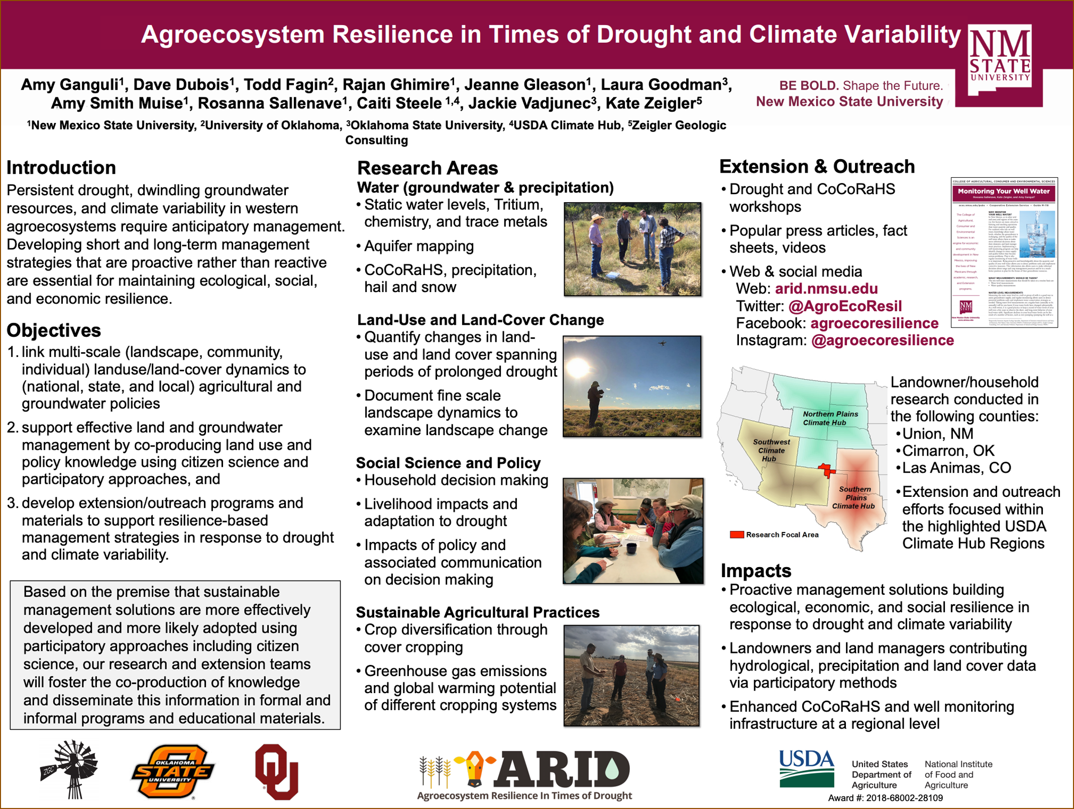 ARID - Agroecosystem Resilience in Times of Drought